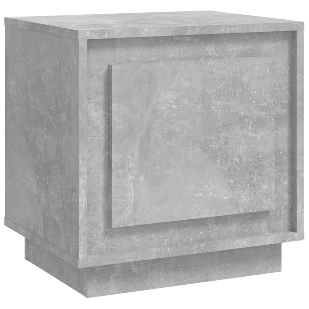 Nattbord betonggrå 44x35x45 cm konstruert tre