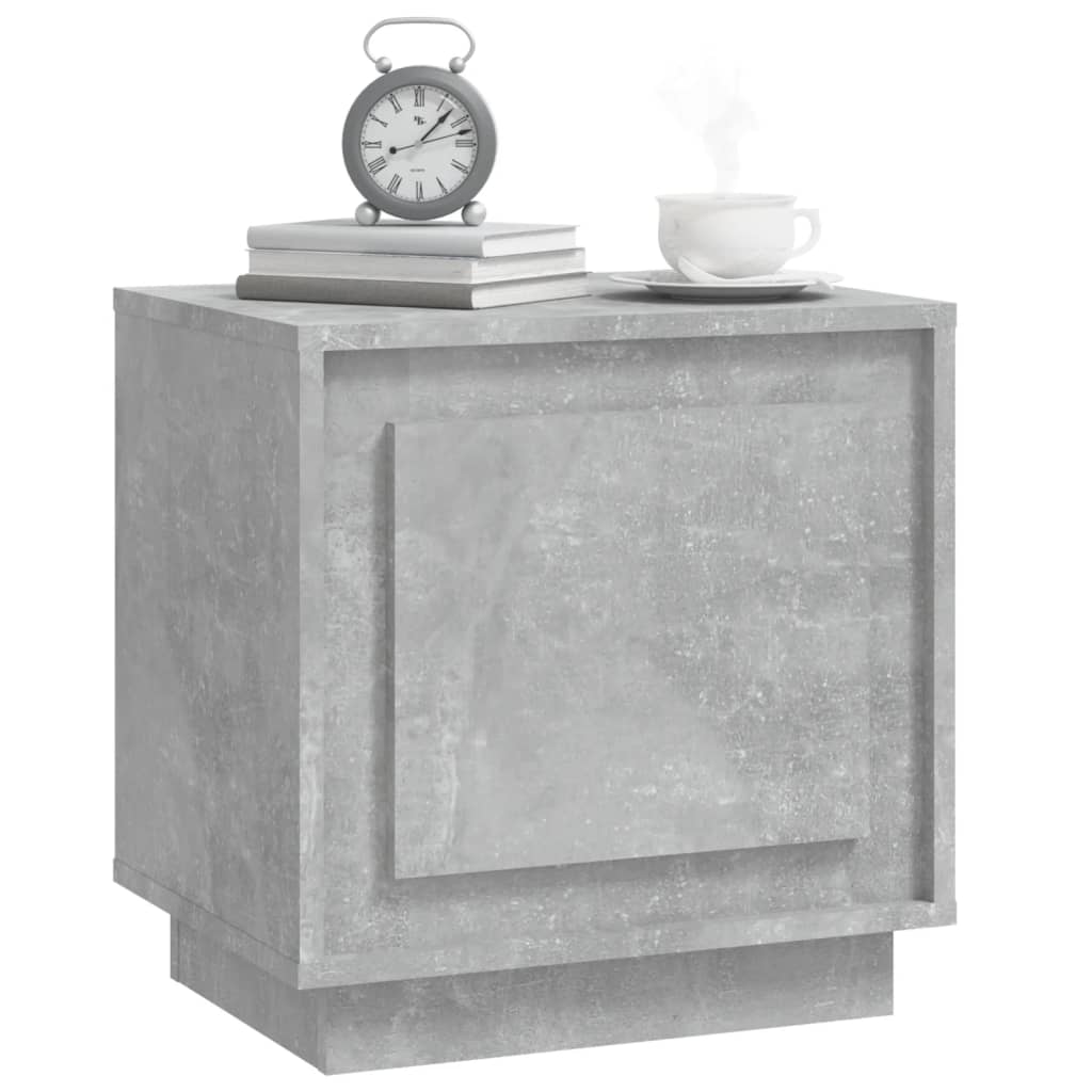 Nattbord betonggrå 44x35x45 cm konstruert tre