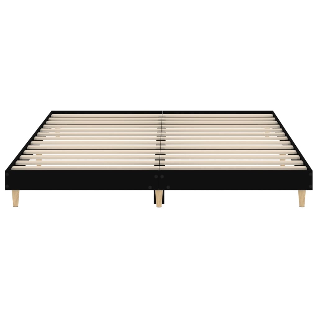 Sengeramme svart 120x200 cm konstruert tre