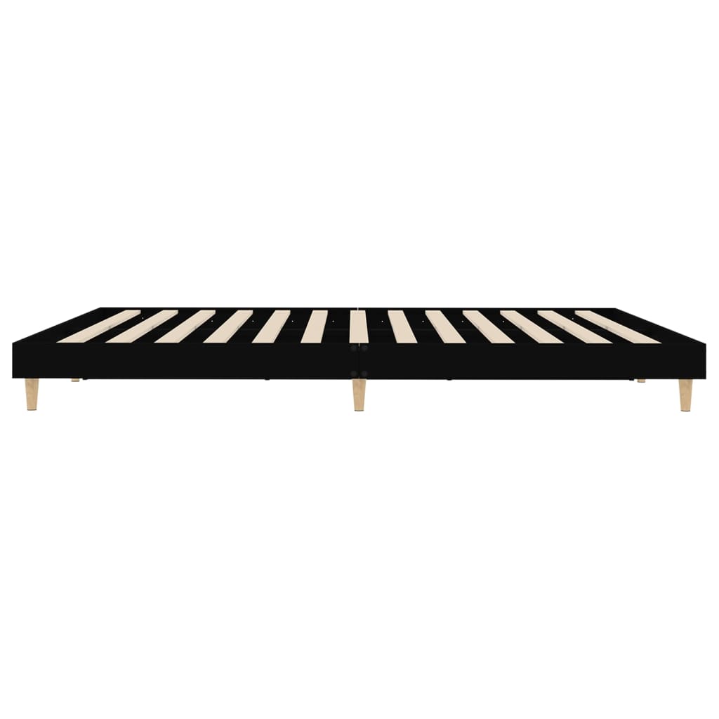 Sengeramme svart 120x200 cm konstruert tre