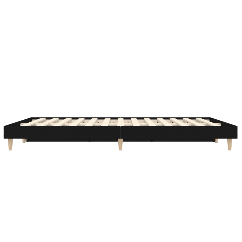 Sengeramme svart 120x190 cm konstruert tre
