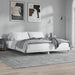 Sengeramme høyglans hvit 140x200 cm konstruert tre