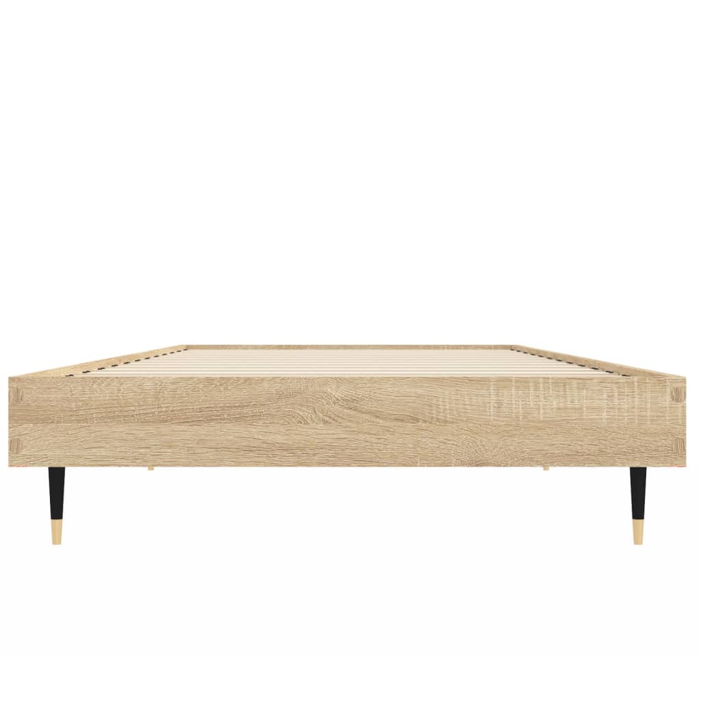 Sengeramme uten madrass sonoma eik 75x190 cm konstruert tre