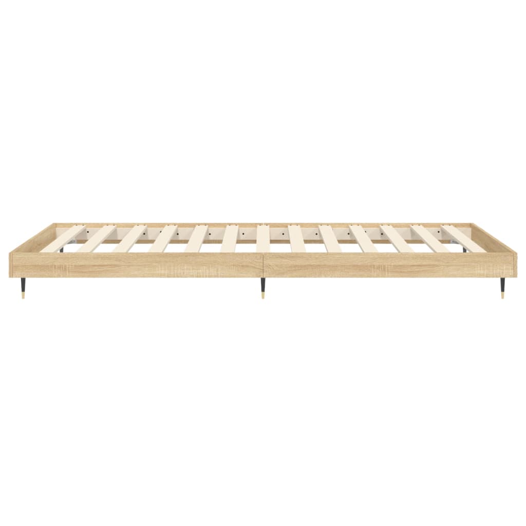 Sengeramme uten madrass sonoma eik 75x190 cm konstruert tre