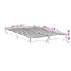 Sengeramme uten madrass sonoma eik 120x200 cm konstruert tre