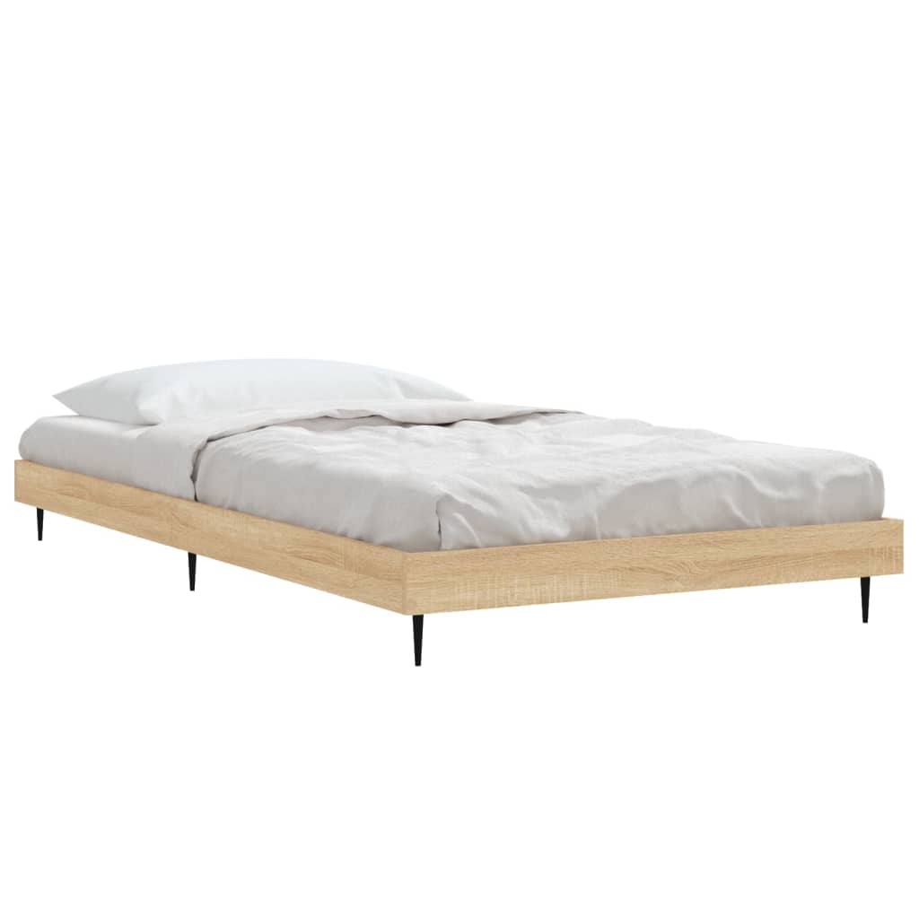 Sengeramme uten madrass sonoma eik 100x200 cm konstruert tre