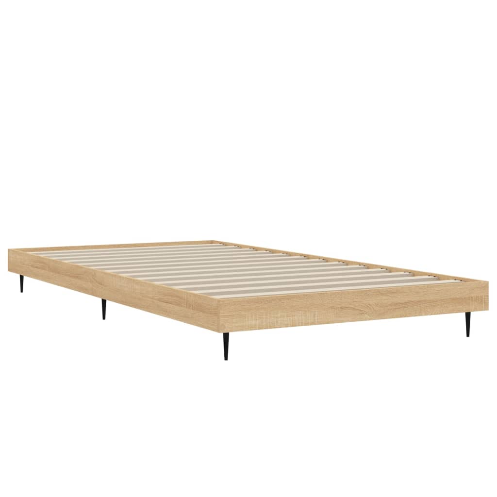 Sengeramme uten madrass sonoma eik 100x200 cm konstruert tre