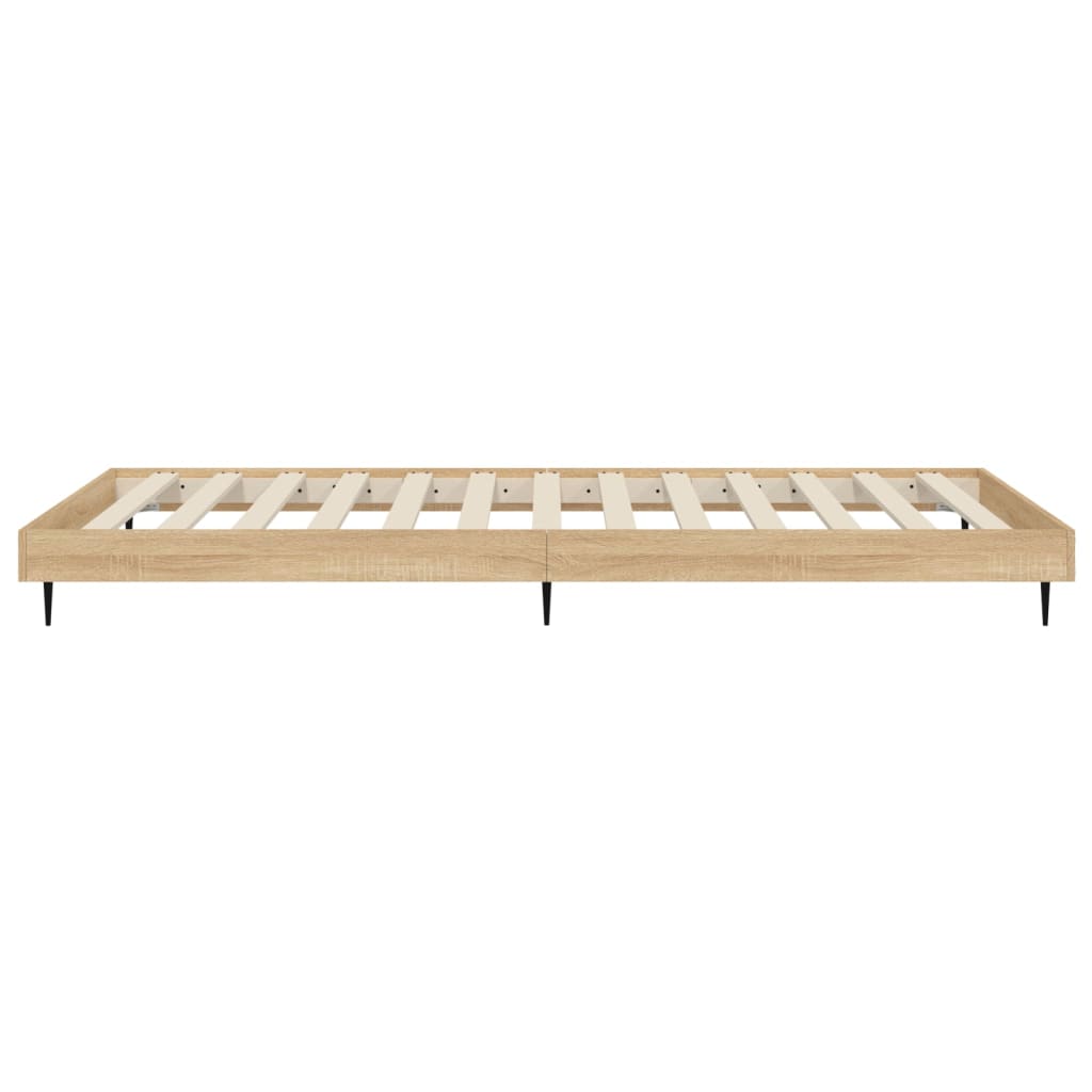 Sengeramme uten madrass sonoma eik 100x200 cm konstruert tre