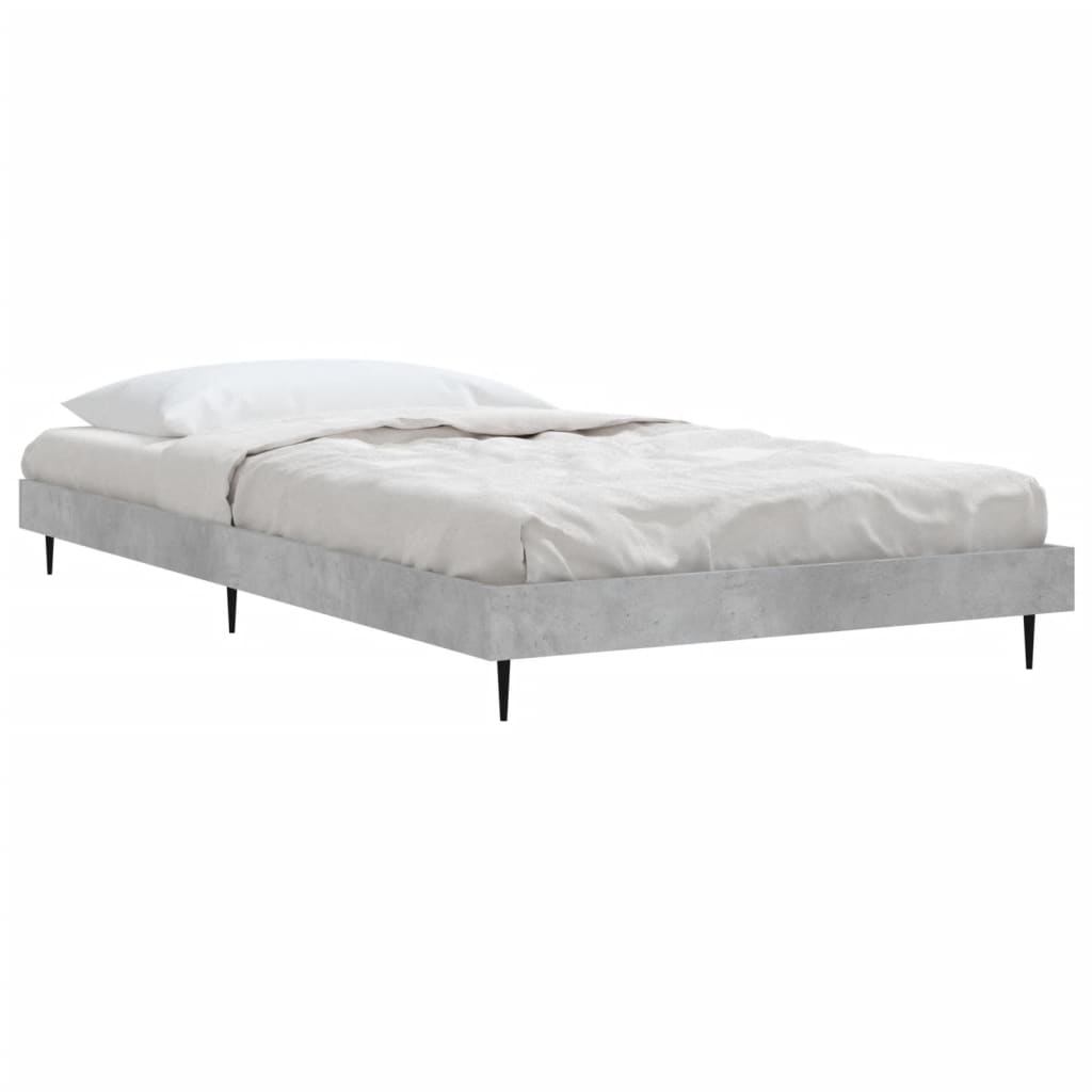 Sengeramme betonggrå 100x200 cm konstruert tre