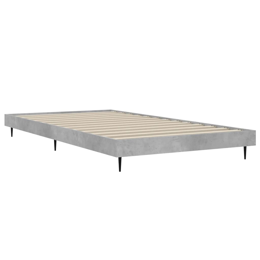 Sengeramme betonggrå 100x200 cm konstruert tre