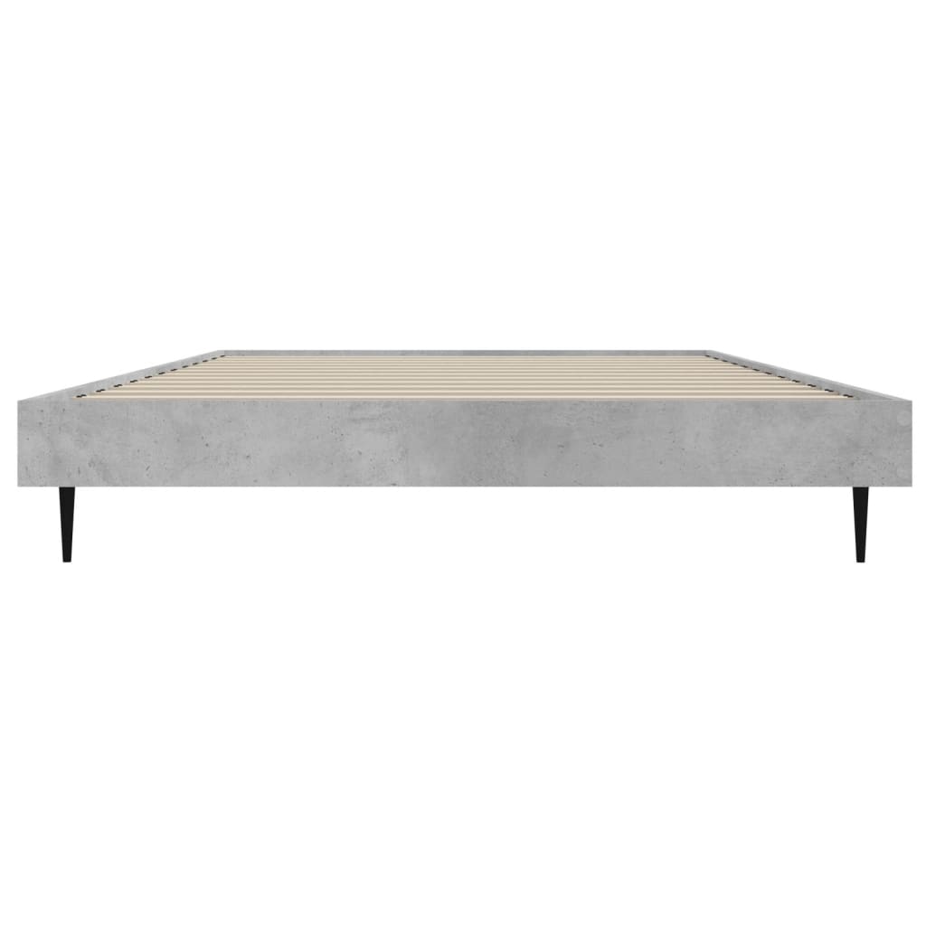 Sengeramme betonggrå 100x200 cm konstruert tre