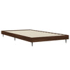 Sengeramme uten madrass brun eik 100x200 cm konstruert tre