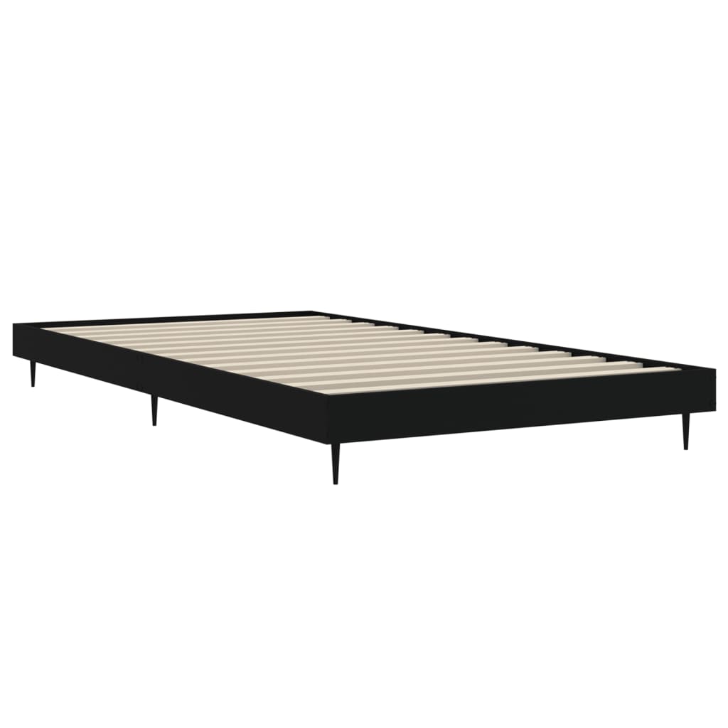 Sengeramme svart 90x200 cm konstruert tre