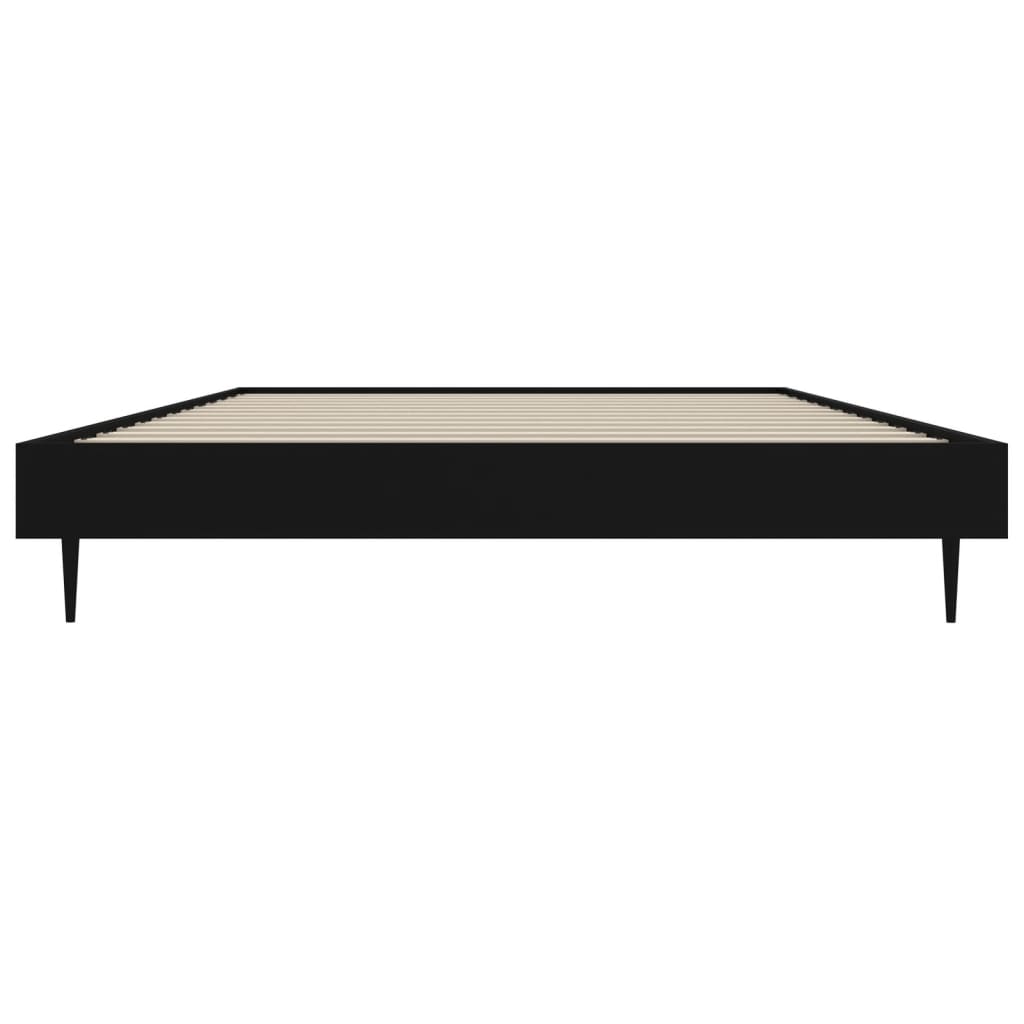 Sengeramme svart 90x200 cm konstruert tre