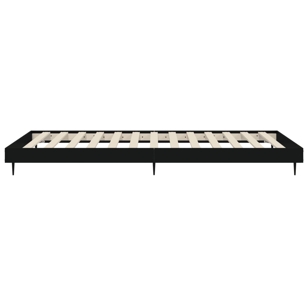 Sengeramme svart 90x200 cm konstruert tre