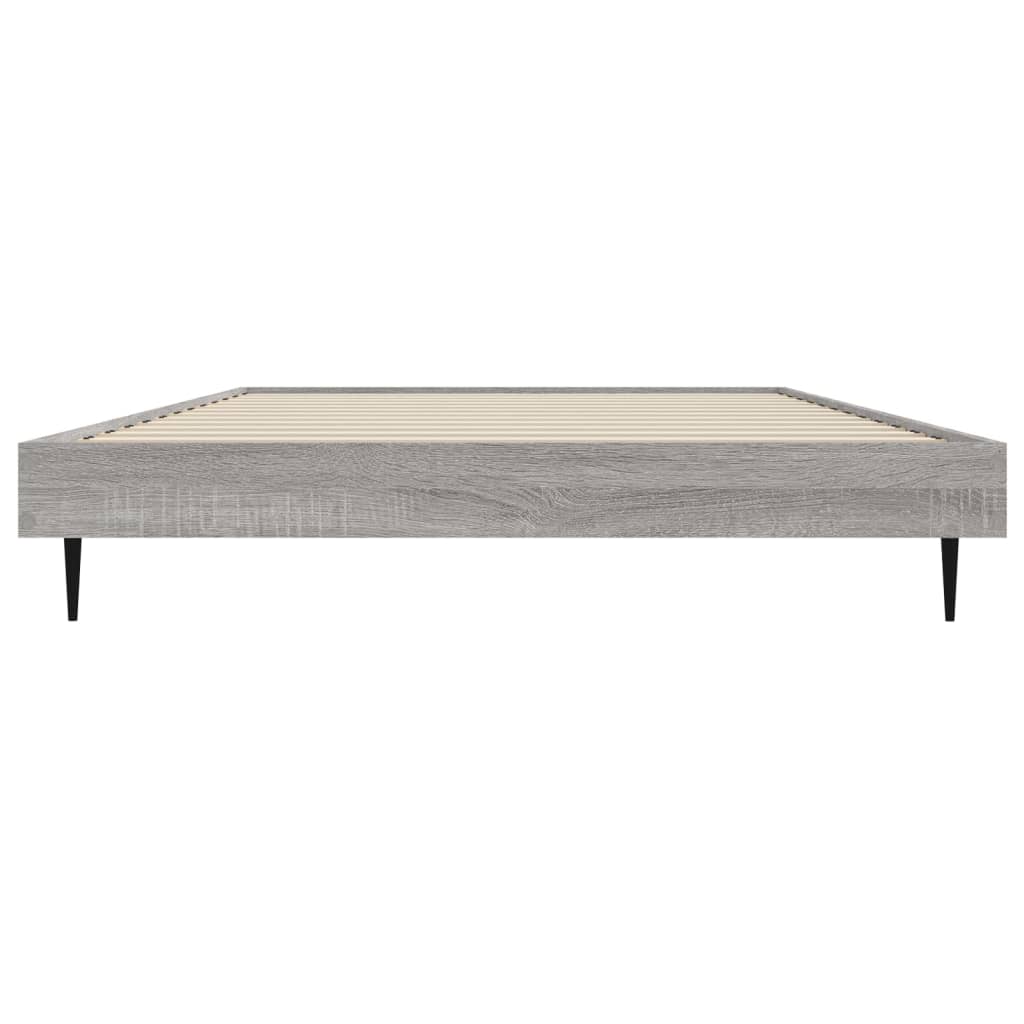Sengeramme grå sonoma 90x200 cm konstruert tre