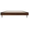 Sengeramme uten madrass brun eik 90x200 cm konstruert tre