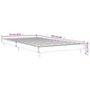 Sengeramme uten madrass brun eik 90x200 cm konstruert tre