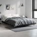 Sengeramme svart 140x190 cm konstruert tre