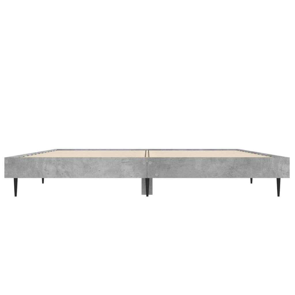 Sengeramme betonggrå 140x190 cm konstruert tre