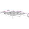 Sengeramme svart 135x190 cm konstruert tre