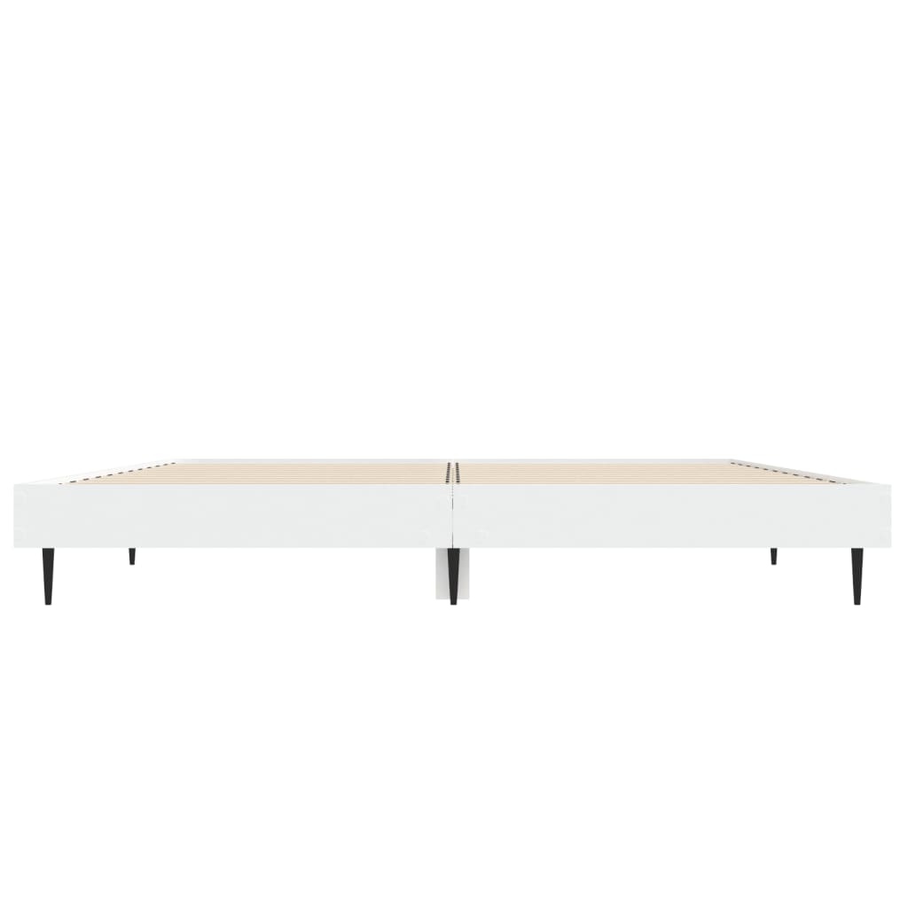 Sengeramme hvit 120x190 cm konstruert tre