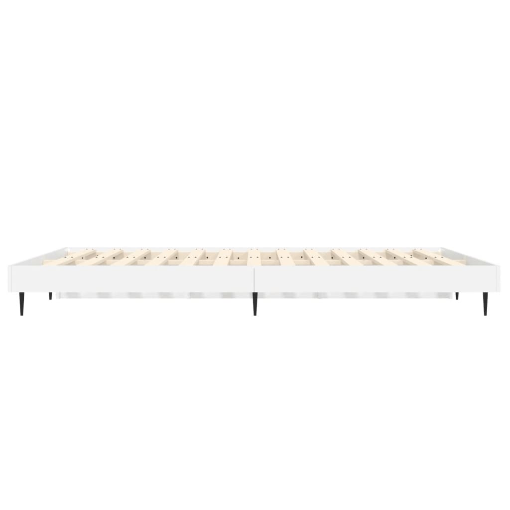Sengeramme hvit 120x190 cm konstruert tre