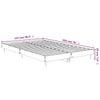 Sengeramme hvit 120x190 cm konstruert tre