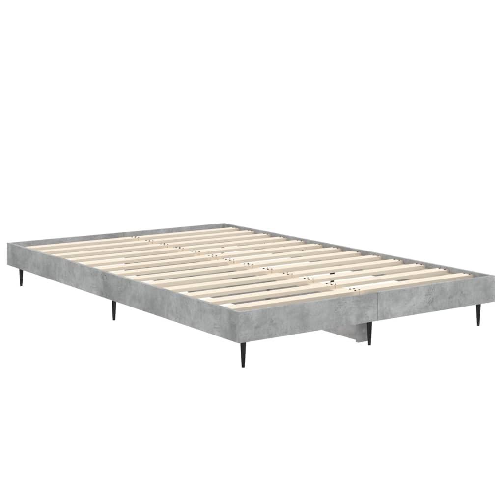 Sengeramme betonggrå 120x190 cm konstruert tre