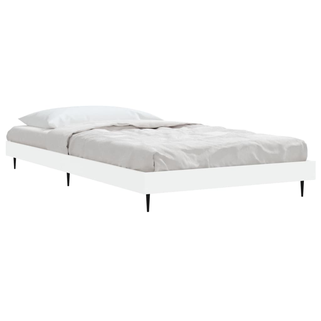 Sengeramme hvit 90x190 cm konstruert tre