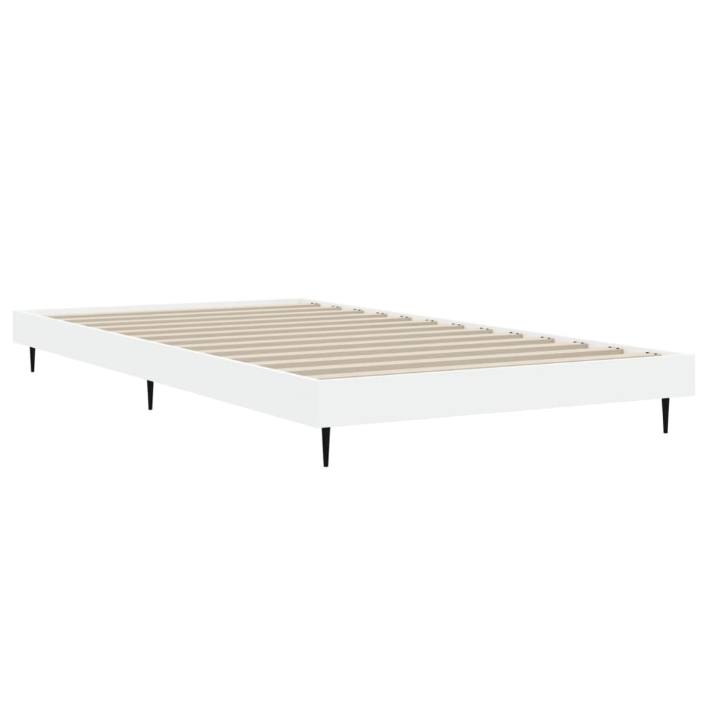 Sengeramme hvit 90x190 cm konstruert tre