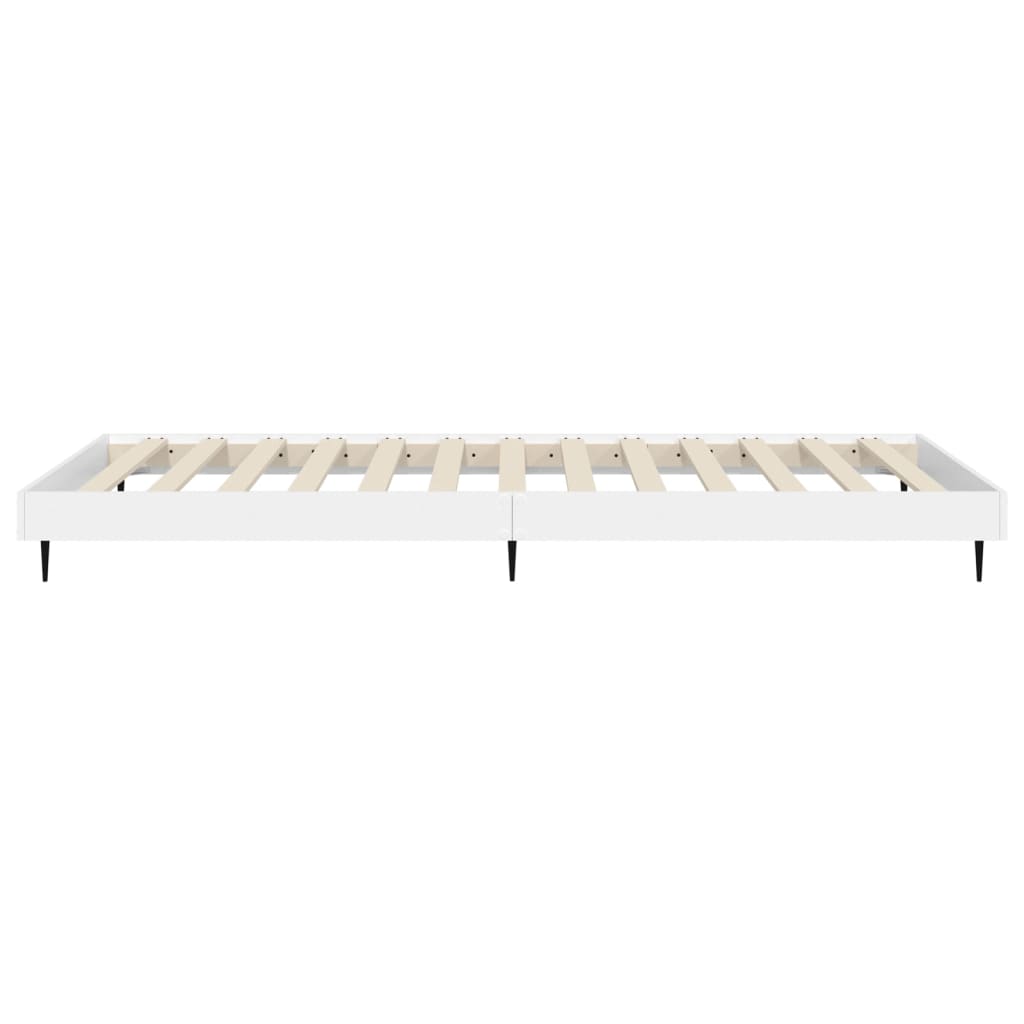 Sengeramme hvit 90x190 cm konstruert tre
