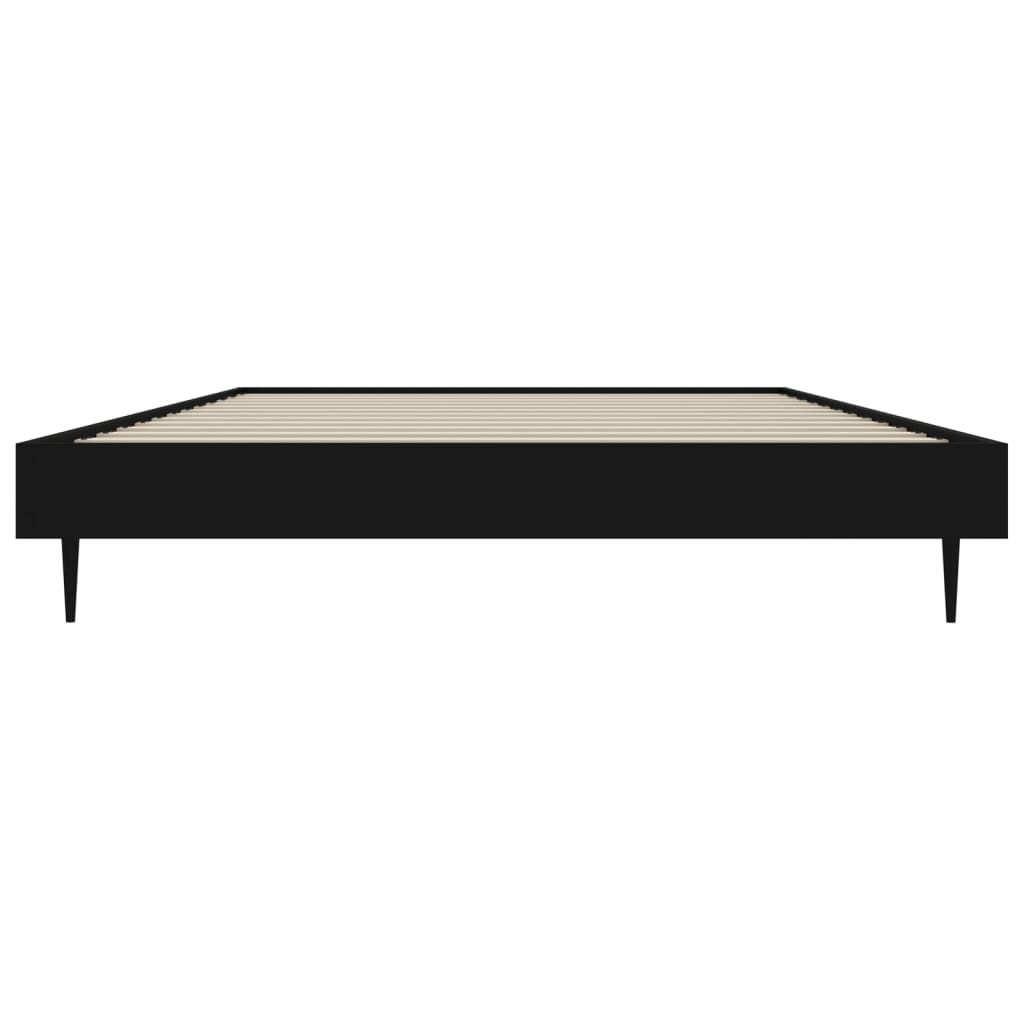 Sengeramme svart 90x190 cm konstruert tre