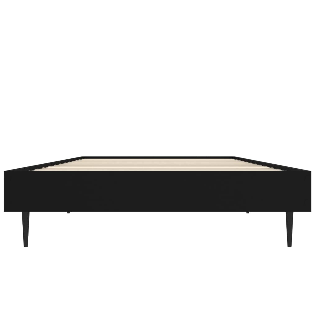 Sengeramme svart 75x190 cm konstruert tre