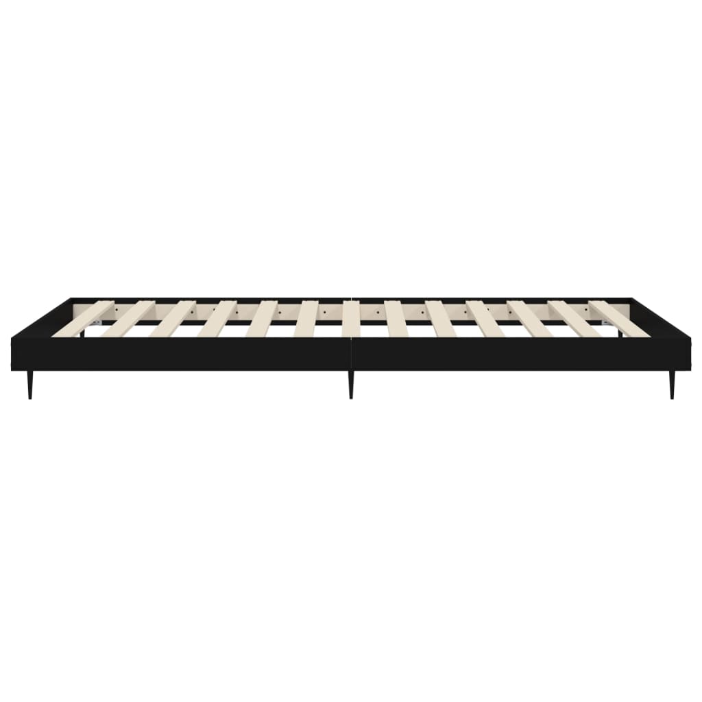 Sengeramme svart 75x190 cm konstruert tre