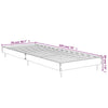 Sengeramme svart 75x190 cm konstruert tre