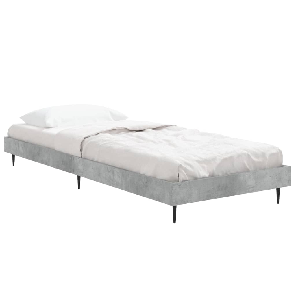 Sengeramme betonggrå 75x190 cm konstruert tre