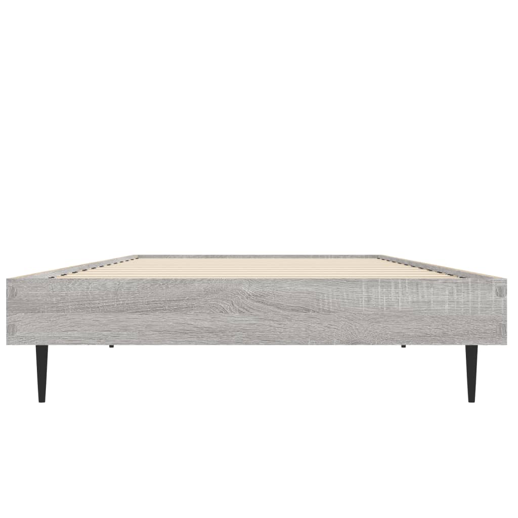 Sengeramme grå sonoma 75x190 cm konstruert tre
