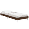 Sengeramme uten madrass brun eik 75x190 cm konstruert tre
