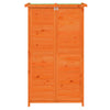 Hageredskapsbod brun 83x57x140 cm heltre furu