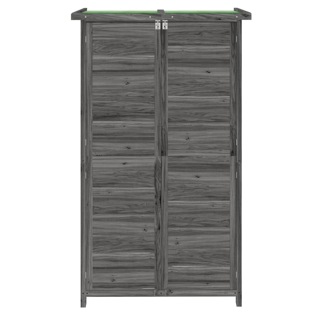 Hageredskapsbod grå 83x57x140 cm heltre furu