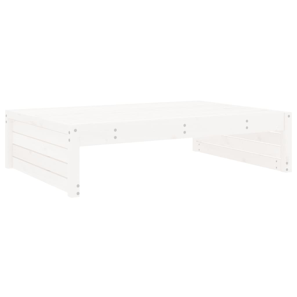 Hagefotskammel hvit 120x80 cm heltre furu