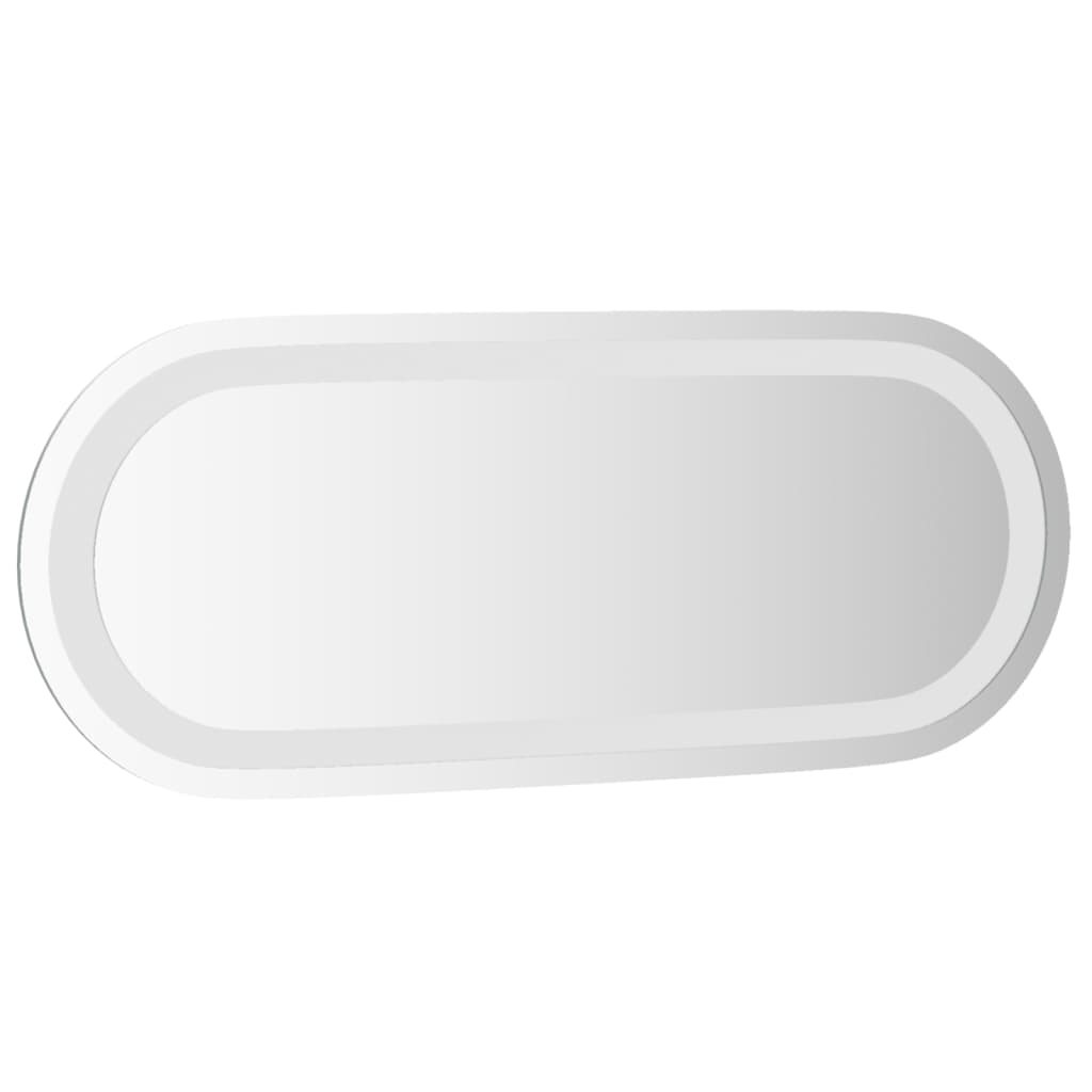 LED-baderomsspeil 50x20 cm oval