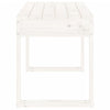 Hagebenk hvit 80x38x45 cm heltre furu