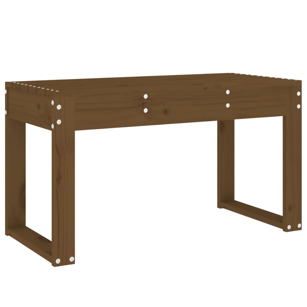 Hagebenk honningbrun 80x38x45 cm heltre furu