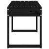 Hagebenk svart 80x38x45 cm heltre furu