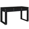 Hagebenk svart 80x38x45 cm heltre furu