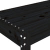 Hagebenk svart 80x38x45 cm heltre furu