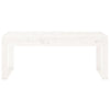 Hagebenk hvit 110x38x45 cm heltre furu