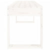 Hagebenk hvit 110x38x45 cm heltre furu
